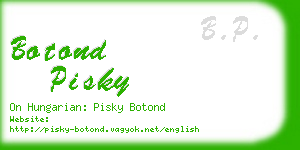 botond pisky business card